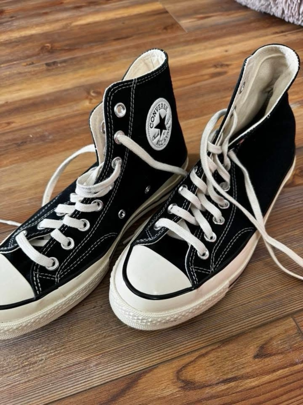 Converse High Top Sneakers in Black and White